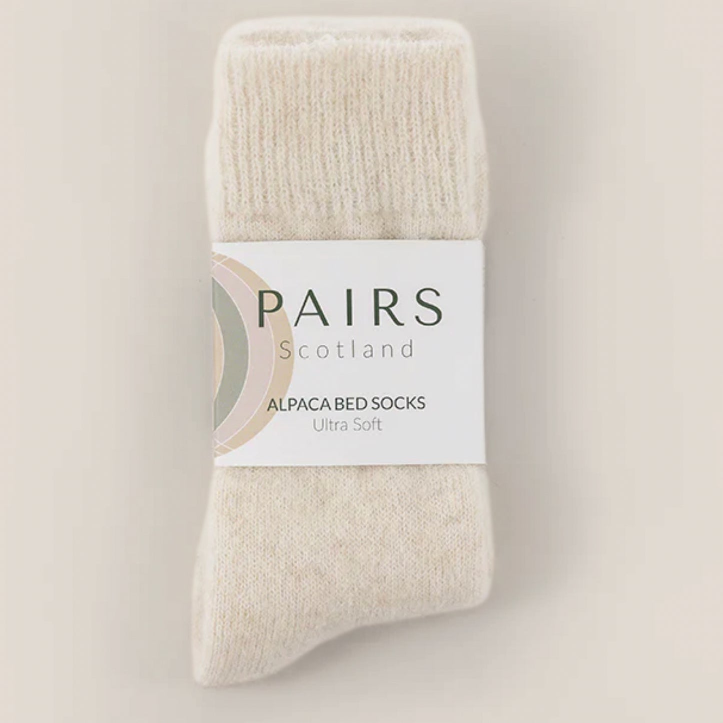 Ultra-Soft Undyed Alpaca Bed Socks