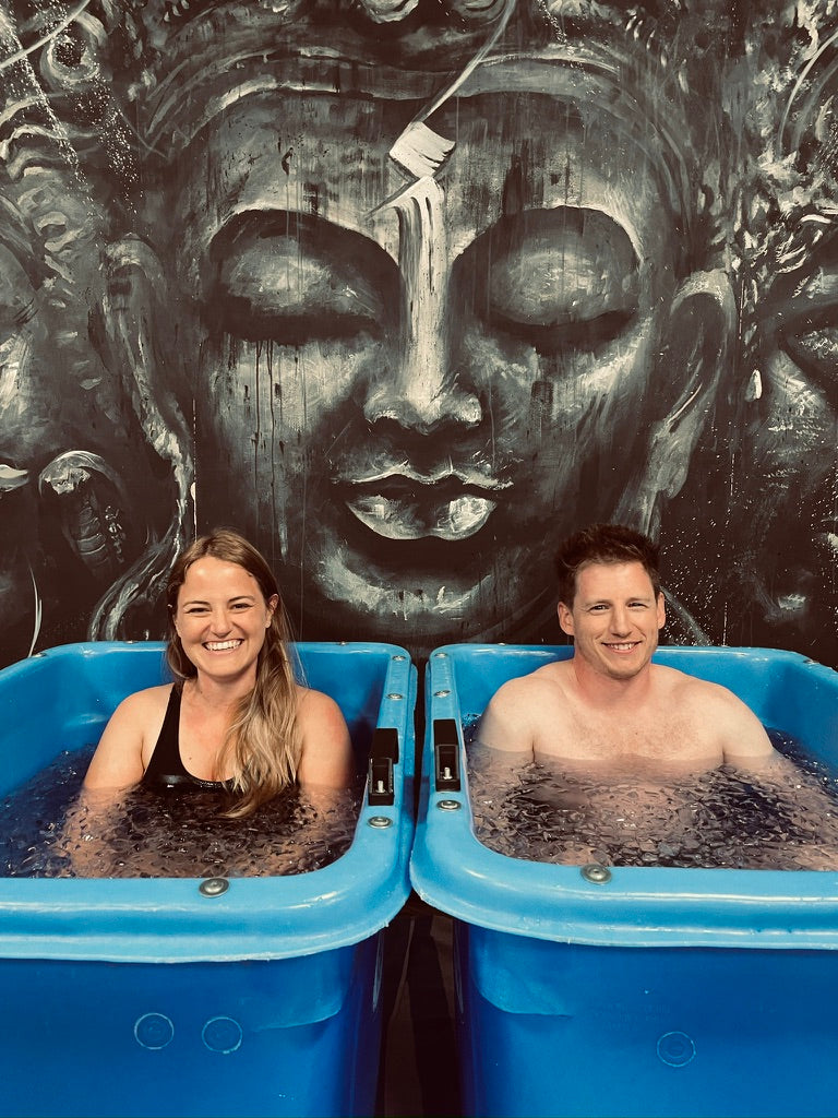 Faye and Dan in Ice Baths